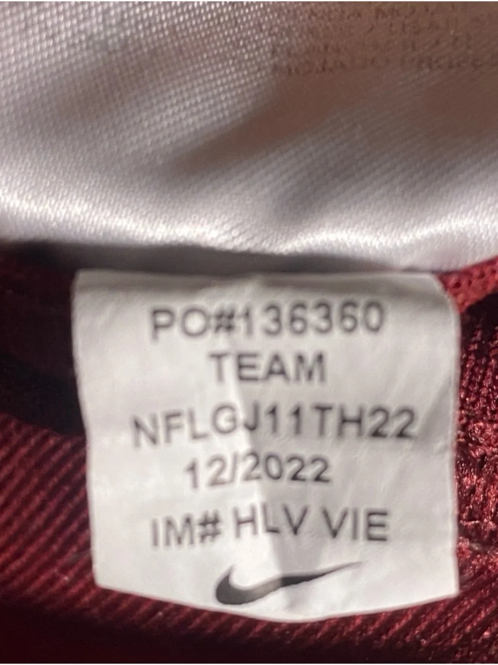 Jayden Daniels Nike On Field Washington Commanders #5 Jersey burgundy L 14/16